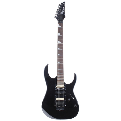 67 - 2006 Ibanez RG370DX electric guitar, made in Indonesia, ser. no. I06xxxxxx4; Body: black finish, min... 