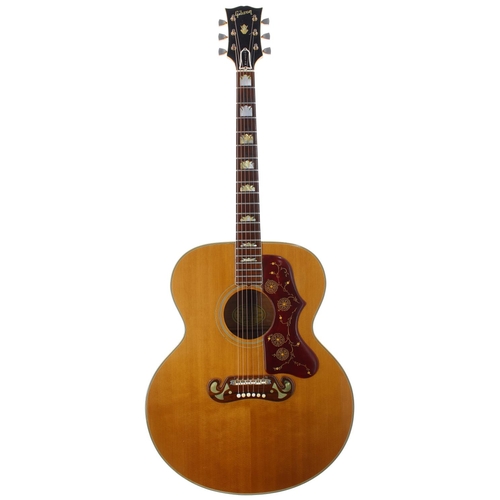 69 - 1966 Gibson J-200 acoustic guitar, made in USA, ser. no. 4xxxx8; Body: sunburst finish maple back an... 