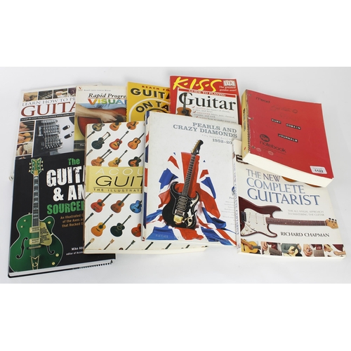 1122 - Selection of guitar reference books to include Mike Abbott's 'The Guitar and Amp Source Book', Acous... 