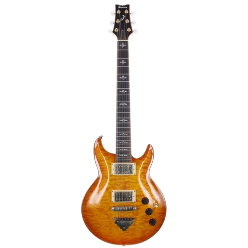 74 - 2008 Ibanez ARX500 electric guitar, made in China, ser. no. S08xxxxx6; Body: amber finish quilted ma... 