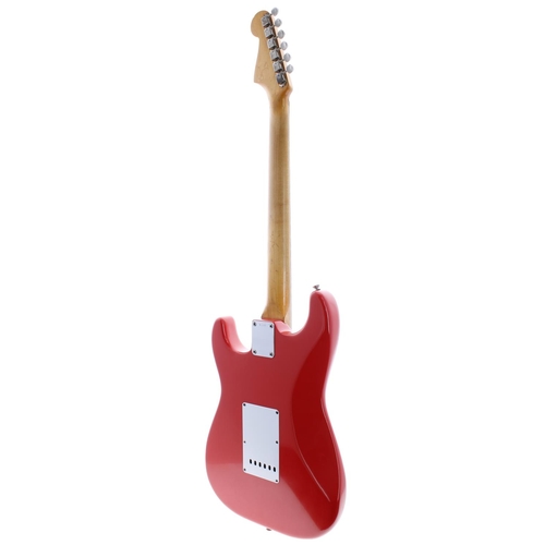 94 - 1962 Fender Stratocaster electric guitar, made in USA, ser. no. 8xxx9; Body: Fiesta red refinish, wh... 