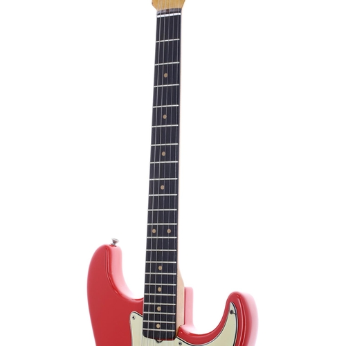 94 - 1962 Fender Stratocaster electric guitar, made in USA, ser. no. 8xxx9; Body: Fiesta red refinish, wh... 