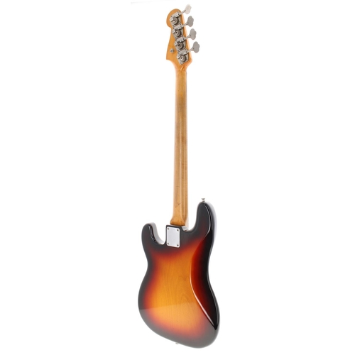 95 - 1962 Fender Precision Bass guitar, made in USA, ser. no. 7xxx7; Body: three-tone sunburst refinish, ... 