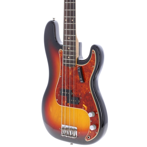 95 - 1962 Fender Precision Bass guitar, made in USA, ser. no. 7xxx7; Body: three-tone sunburst refinish, ... 