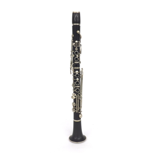 1806 - Cocuswood C clarinet with German silver keywork, stamped C. Mahillon, Bruxelles, Systeme, Pupeschi, ... 