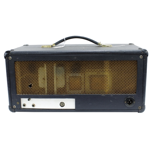 819 - 1960s Selmer Truvoice Zodiac Twin 30 guitar amplifier fitted into a later cabinet head, with blue ca... 