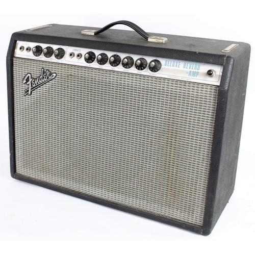 636 - Michael Chapman - Fender Deluxe Reverb-Amp guitar amplifier, made in USA, circa 1970, chassis no. A3... 