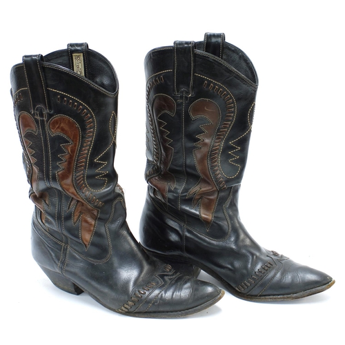 645 - Michael Chapman - pair of 'Mexican dancing boots', labelled 'Circle S', stamped Circles Brand, Made ... 