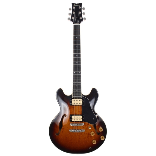 107 - 1981 Ibanez AS-50 semi-hollow body electric guitar, made in Japan, ser. no. B8xxxxx4; Body: vintage ... 