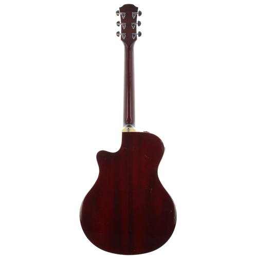 108 - Yamaha APX 500 III electro-acoustic guitar, made in China, ser. no. HKM121021; Body: red burst finis... 