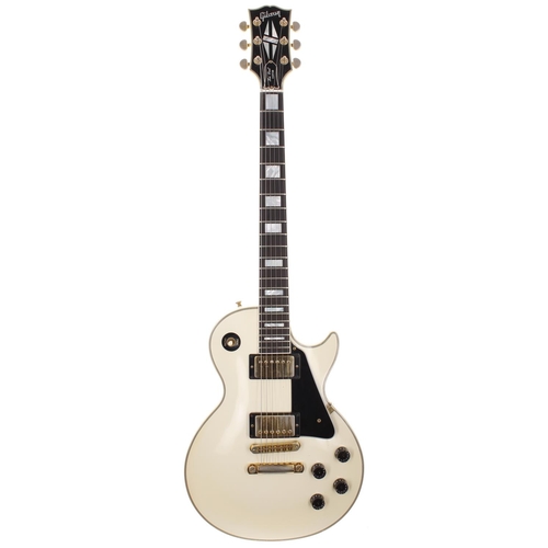 118 - 1995 Gibson Les Paul Custom electric guitar, made in USA, ser. no. 9xxxxxx2; Body: ivory finish, a f... 