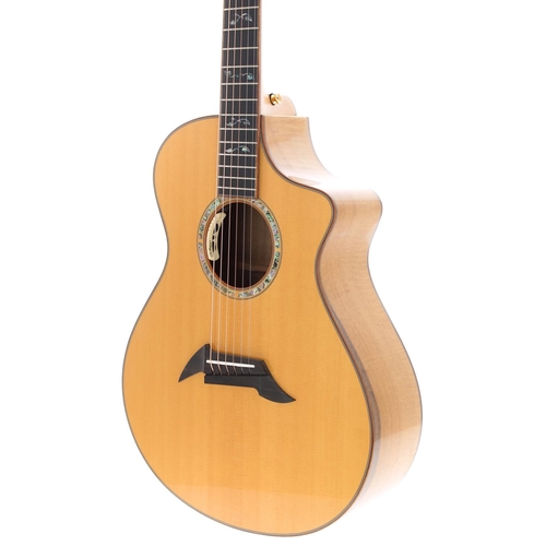 126 - 2021 Breedlove Masterclass Concert CE electro-acoustic guitar, made in USA, ser. no. 2xxx8; Back and... 