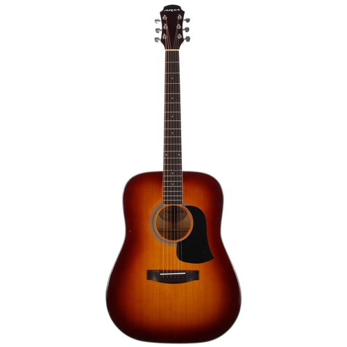 123 - Aria AW-208S acoustic guitar, sunburst finish