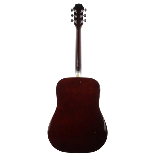 123 - Aria AW-208S acoustic guitar, sunburst finish