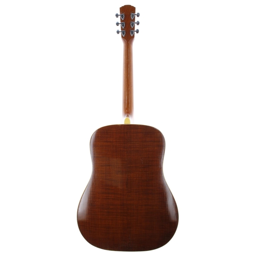 134 - 1965 Levin LT-18 acoustic guitar, made in Sweden, ser. no. 4xxxx6; Back and sides: maple, dings and ... 