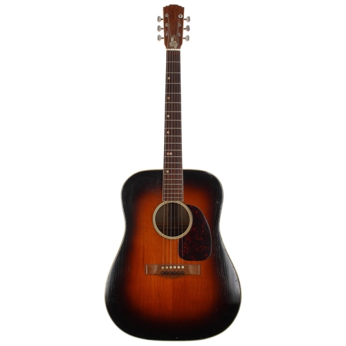 135 - 1967 Levin LN-26 acoustic guitar, made in Sweden, ser. no. 4xxxx9; Body: sunburst finish, dings and ... 