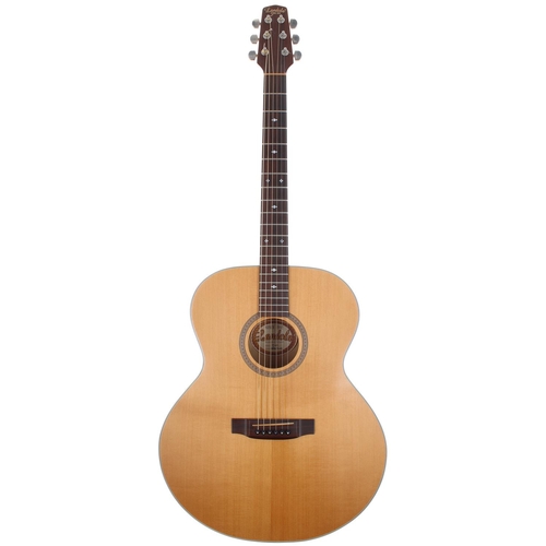 146 - Landola J-80 acoustic guitar, made in Finland; Back and sides: natural maple; Top: natural spruce; N... 