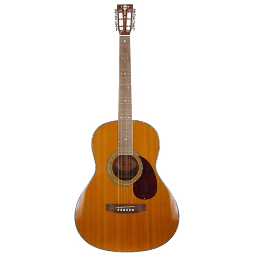 153 - 2004 Crafter TA050/AM acoustic guitar, made in Korea; Back and sides: rosewood, minor marks; Top: am... 