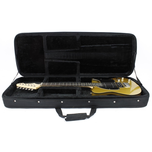 159 - Peavey Generation EXP prototype electric guitar; Body: gold sparkle finish; Neck: maple; Fretboard: ... 