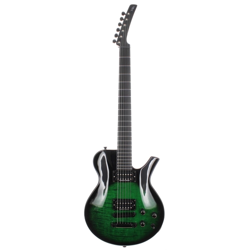 161 - 2001 Parker PM Series electric guitar, made in USA, ser. no. 01xxxxxMM USA; Body: green burst finish... 