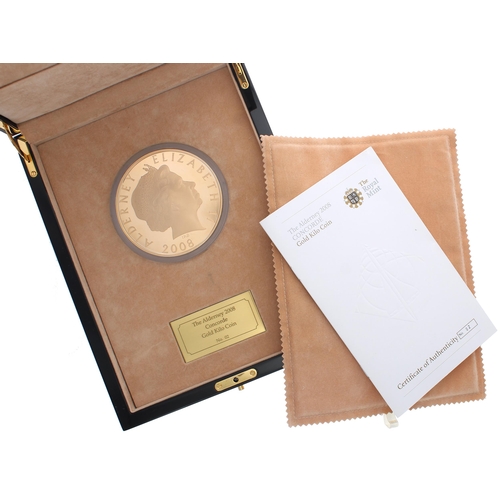 240 - The Alderney 2008 Concorde Gold Kilo proof coin, issue number 2 limited to a maximum of 30 pieces, O... 