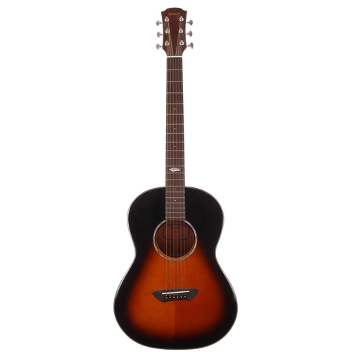 176 - Yamaha CSF-60 acoustic parlour guitar, made in Taiwan, ser. no. QKN307373; Back and sides: mahogany;... 