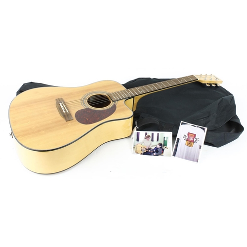 177 - Robbie Williams interest - JHS Vintage VEC500MP electro-acoustic guitar, with soft bag*Sold on behal... 