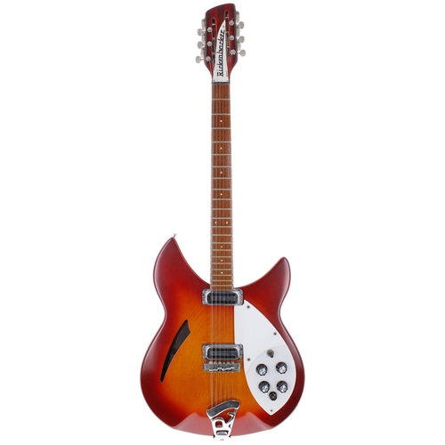 181 - 1967 Rickenbacker 330/12 electric guitar, made in USA, ser. no. GCxxx1; Body: Fireglo refinish, also... 