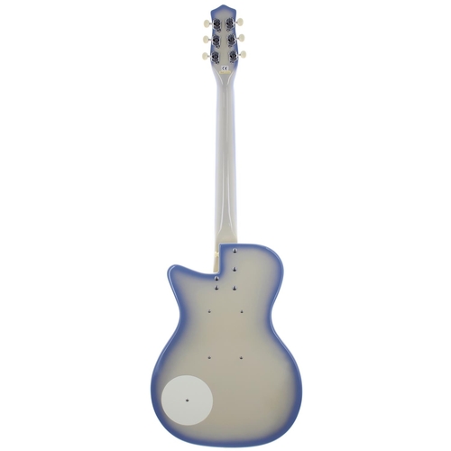 184 - Danelectro '56 electric guitar, made in Korea; Body: blue burst finish; Neck: good; Fretboard: good;... 