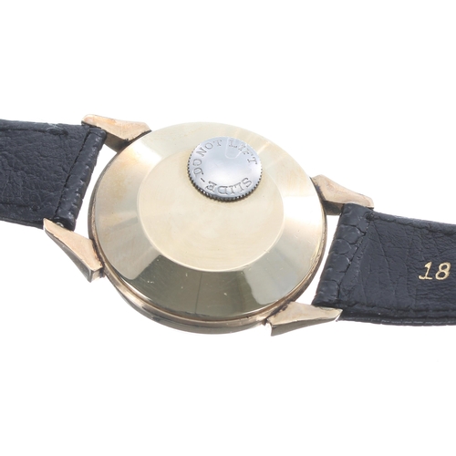 41 - LeCoultre Futurematic automatic 'bumper' gold plated gentleman's wristwatch, circular silvered dial ... 