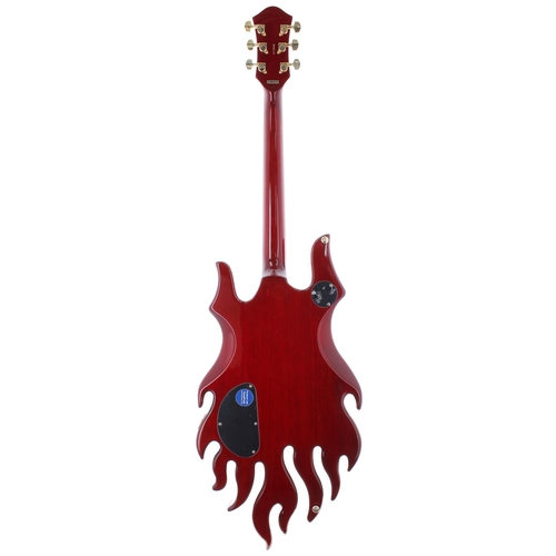 199 - Minarik Inferno Extreme electric guitar, made in Korea, ser. no. Wxxx12; Body: quilted cherry sunbur... 