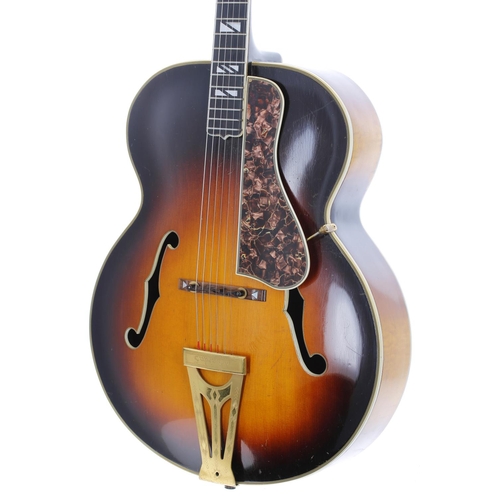 201 - 1938 Gibson Super 400 archtop guitar, made in USA, ser. no. 9xxx0; Body: sunburst finished highly fi... 