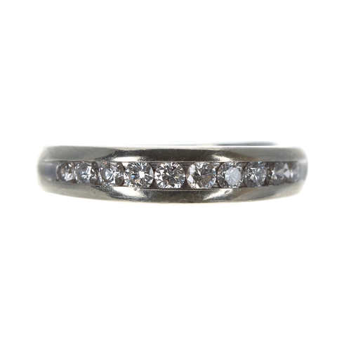 227 - 14ct white gold diamond half eternity ring, set with ten round brilliant-cut diamonds, 0.40ct approx... 