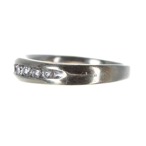 227 - 14ct white gold diamond half eternity ring, set with ten round brilliant-cut diamonds, 0.40ct approx... 