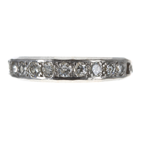 108 - 18ct white gold diamond half eternity ring, set with ten round brilliant-cut diamonds, 0.40ct approx... 