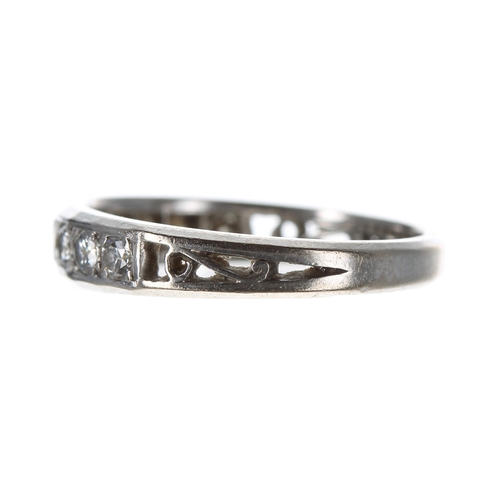 108 - 18ct white gold diamond half eternity ring, set with ten round brilliant-cut diamonds, 0.40ct approx... 