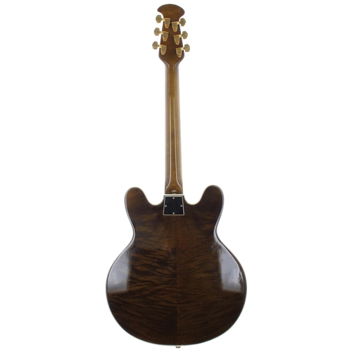 213 - Late 1960s/early 1970s Ovation Thunderhead 1460 semi-hollow body electric guitar, made in USA; Body:... 