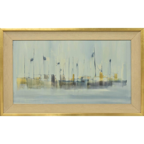 742 - Gerald Parkinson - 'Fishing Boats III', signed, inscribed and dated 1965 verso, together with the ar... 