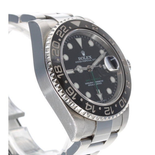 18 - Rolex Oyster Perpetual Date GMT-Master II stainless steel gentleman's wristwatch, reference no. 1167... 