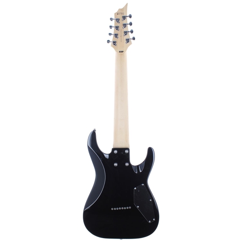 240 - 2012 LTD by ESP H-208 eight string left-handed electric guitar, made in Indonesia; Body: black finis... 