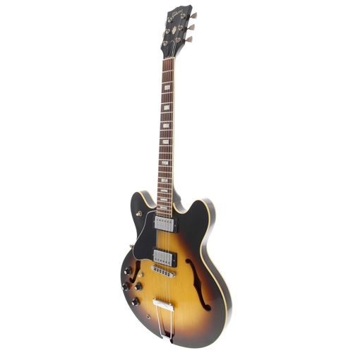 264 - 1978 Gibson ES-335 TD left-handed semi-hollow body electric guitar, made in USA, ser. no. 7xxxxxx7; ... 