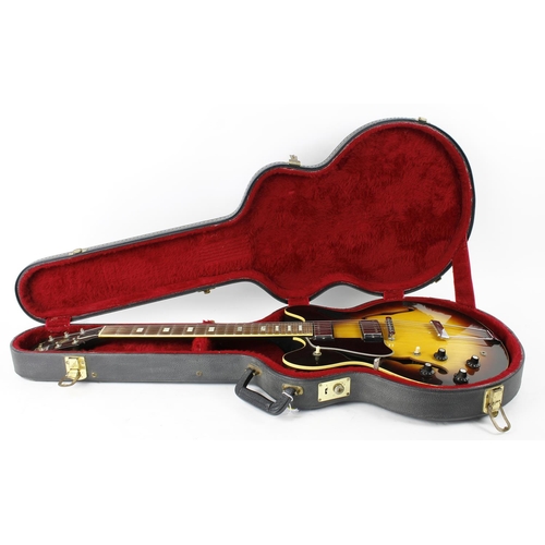 264 - 1978 Gibson ES-335 TD left-handed semi-hollow body electric guitar, made in USA, ser. no. 7xxxxxx7; ... 