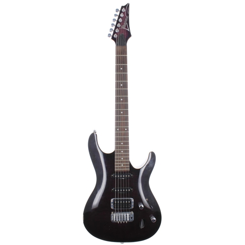 259 - 2010 Ibanez SA Series electric guitar, made in China; Body: trans purple finish, surface scratches a... 