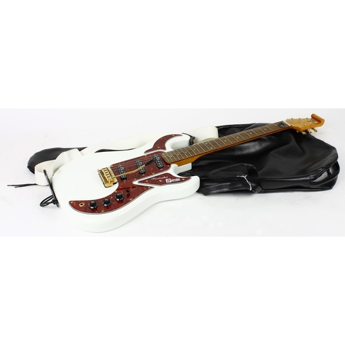 275 - Burns Club Series Marquee electric guitar, ser. no. 99xxx2; Body: white finish, a few scuffs and din... 