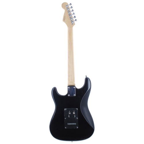 279 - 2003 Squier Strat Adeson pickup prototype electric guitar, black finish, gig bag*This guitar was use... 