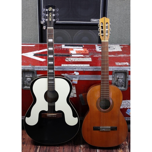 290 - Mitchell MJ-150 acoustic guitar, made in Indonesia; together with a Suzuki 1664 classical guitar (mi... 