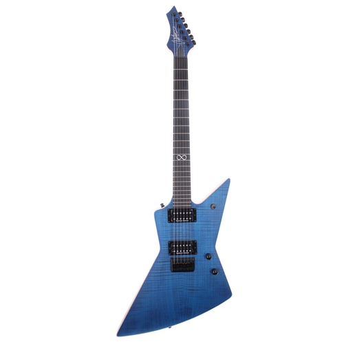 301 - 2015 Chapman Guitars Ghost Fret V1 electric guitar, made in Korea, ser. no. W15xxxx; Body: trans blu... 