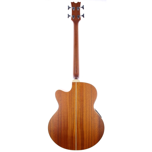 302 - Dean PBDAO electro-acoustic bass guitar; Body: natural; Neck: good; Fretboard: rosewood; Frets: good... 