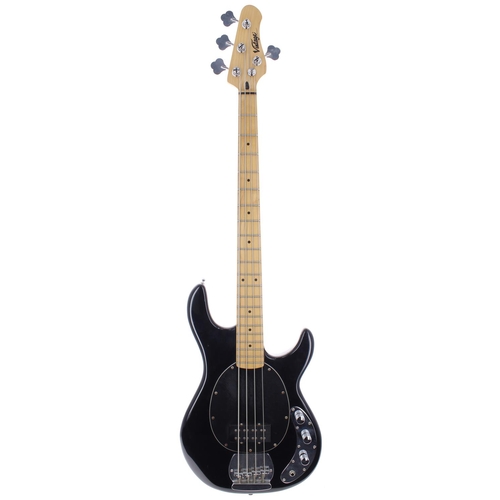 303 - JHS Vintage bass guitar, black finish