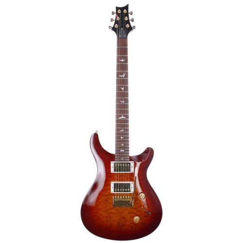 304 - Double cut electric guitar, with quilted sunburst finish top